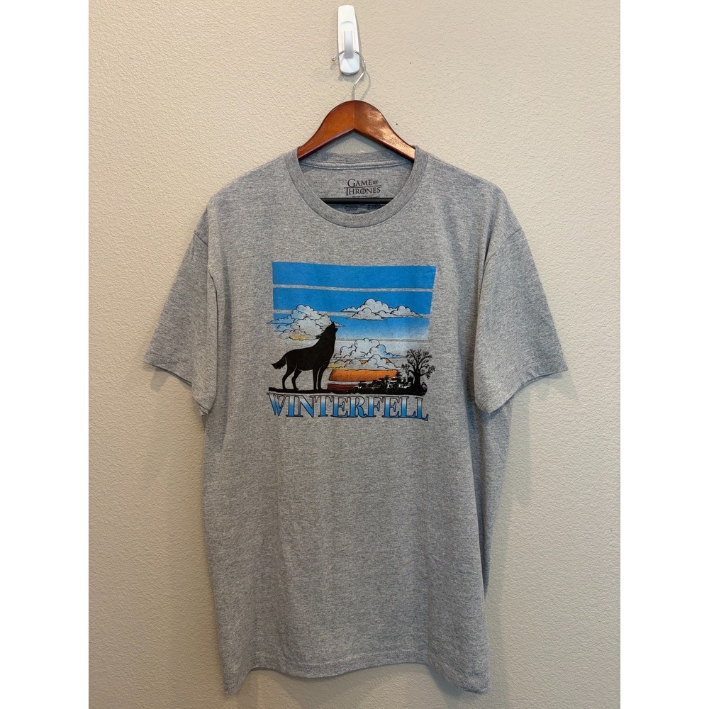 Game of Thrones GOT Winterfell Souvenir T shirt 2XL Men grey soft 100% cotton